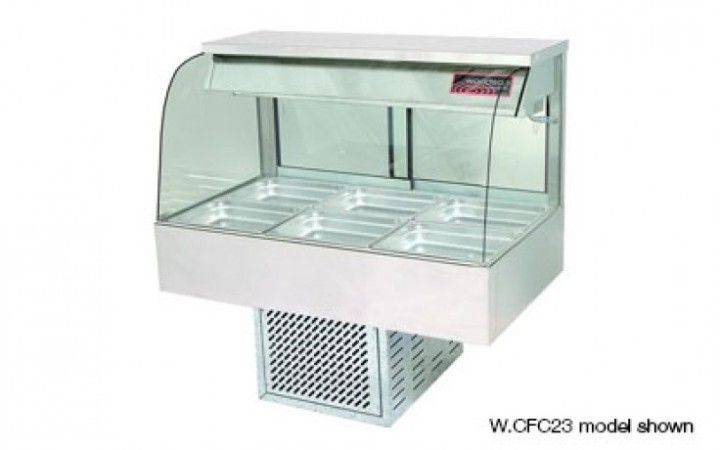 Woodson W.CFC23 3 Module Curved Cold Food Display
